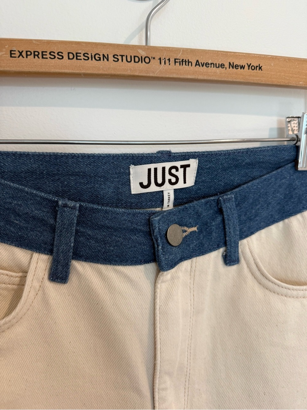 Just Female Sika Jeans Wide Leg Contrast High Rise 28 - Picture 3 of 5